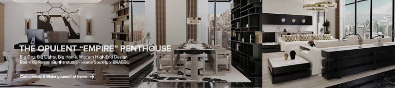 Meshberg Group - Best Interior Design Projects. The Opulent Empire "Penthouse"