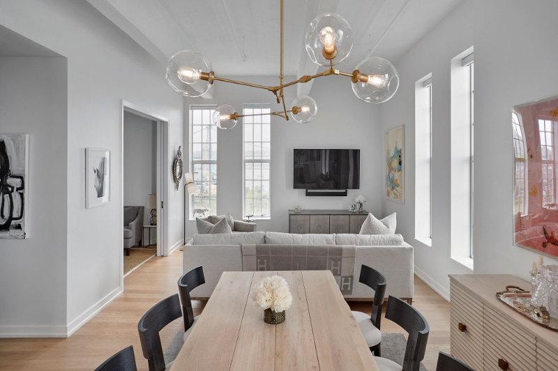 Meshberg Group. Neutral Living Room Design